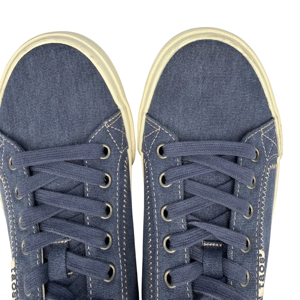 Taos Plim Soul Sneakers Womens 7.5 Blue Canvas Lace Up Comfortable Arch Support - Picture 10 of 13